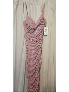 Seni & Cade Bodycon Lavendar Dress with Rhinestones Juniors size XS